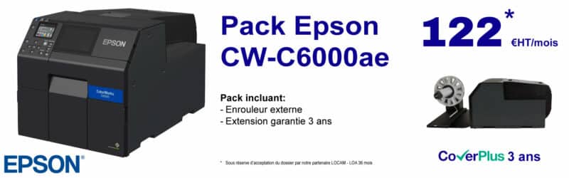 Banniere Epson C6000ae - Pack imprimante d'étiquettes C6000ae