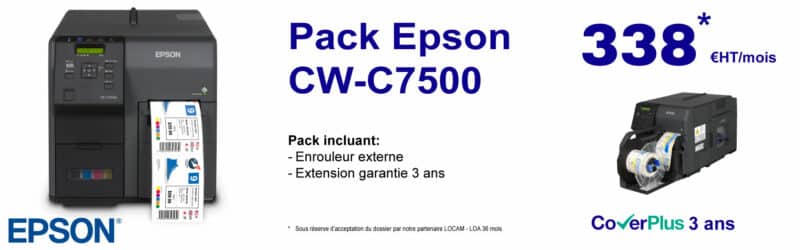 Banniere Epson C6500ae - Pack imprimante d'étiquettes C7500