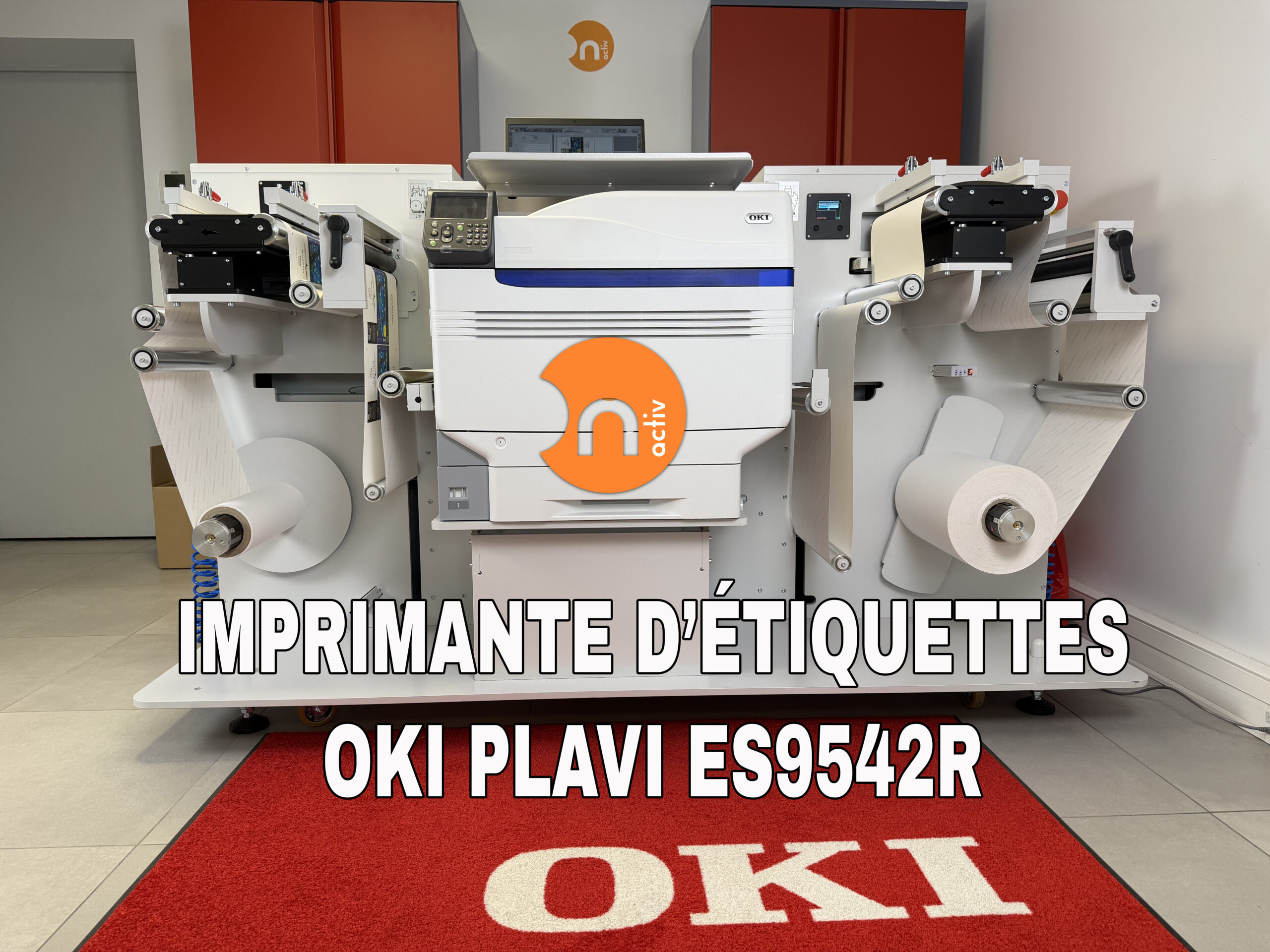 Video présentant l'imprimante d'étiquettes OKI PLAVI ES9542R en fonctionnement