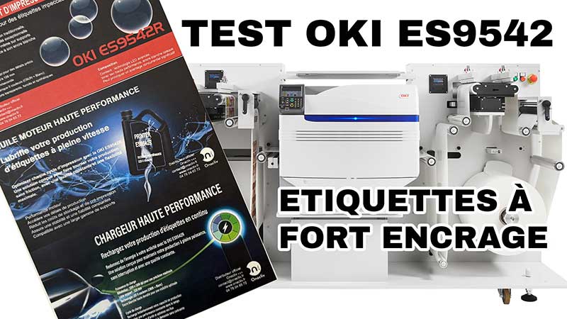 Video de l'imprimante OKI ES9542r étiquettes haute couverture d'encre