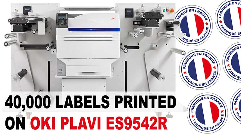 Video de l'imprimante OKI ES9542r étiquettes sur PP