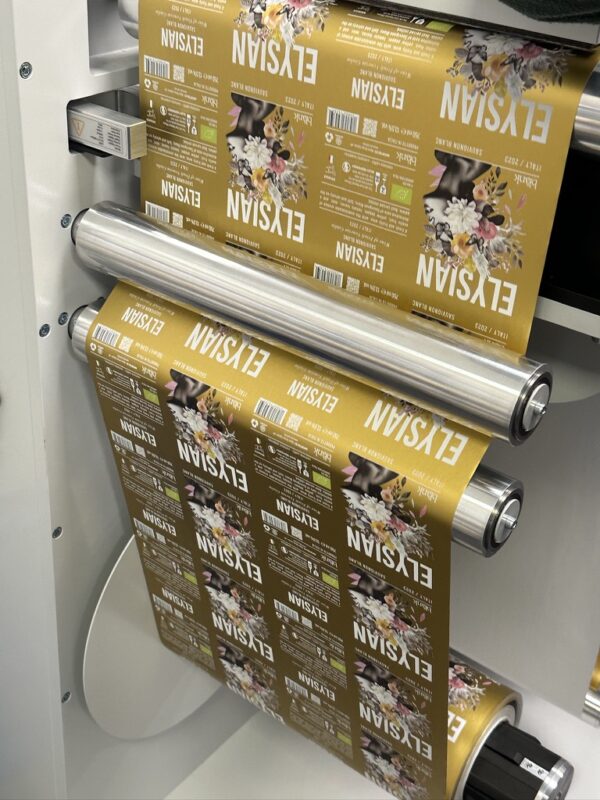 Presse étiquette OKI PLAVI ES9542R avec encre blanche