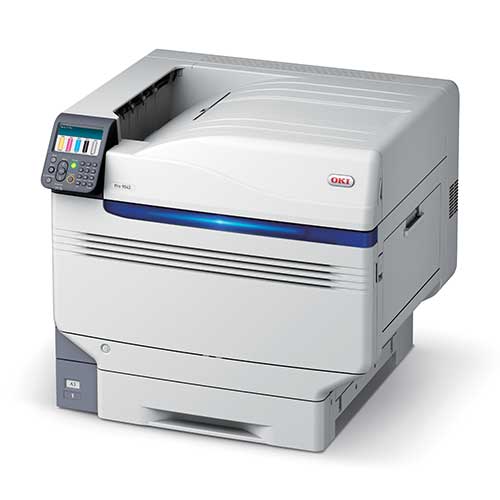 Imprimante packaging OKI Pro9542 avec encre blanche
